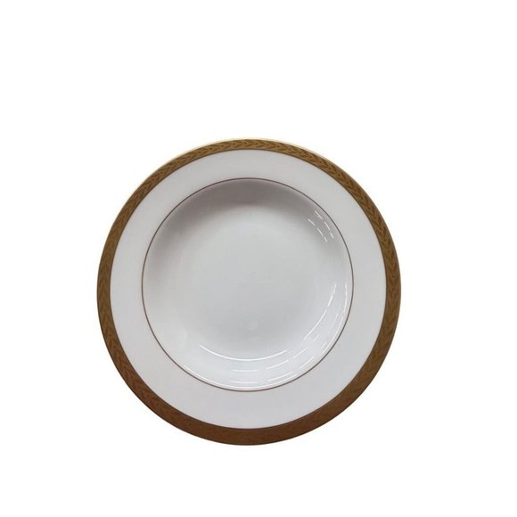 Sango Royalty Pattern White Gold Trim Rim Soup Bowl 8.5" 1970s - Picture 4 of 6